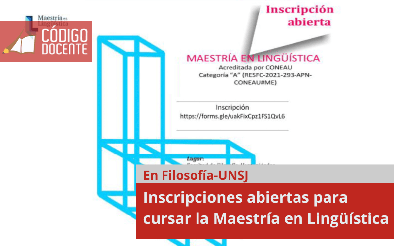 Inscripciones abiertas para cursar la Maestría en Lingüística