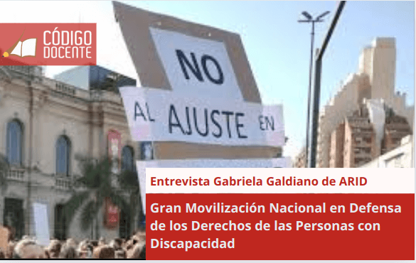 Gran Movilización Nacional en Defensa de los Derechos de las Personas con Discapacidad