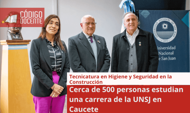 Cerca de 500 personas estudian una carrera de la UNSJ en Caucete