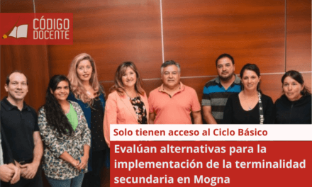 Evalúan alternativas para la implementación de la terminalidad secundaria en Mogna