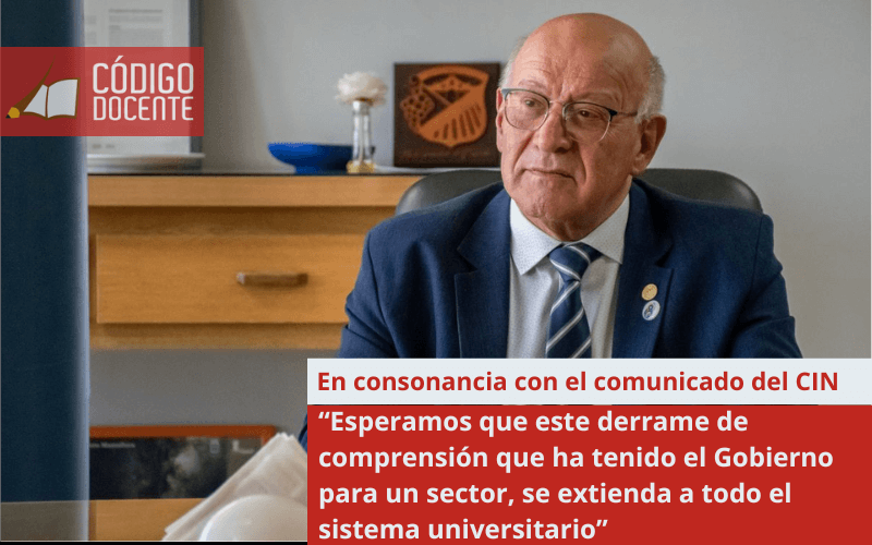 “Esperamos que este derrame de comprensión que ha tenido el Gobierno para un sector, se extienda a todo el sistema universitario”