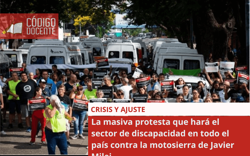 La masiva protesta que hará el sector de discapacidad en todo el país contra la motosierra de Javier Milei