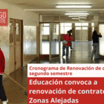 Educación convoca a renovación de contratos en Zonas Alejadas