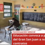 Educación convoca a porteros del Gran San Juan a renovar contratos