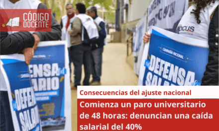 Comienza un paro universitario de 48 horas: denuncian una caída salarial del 40%