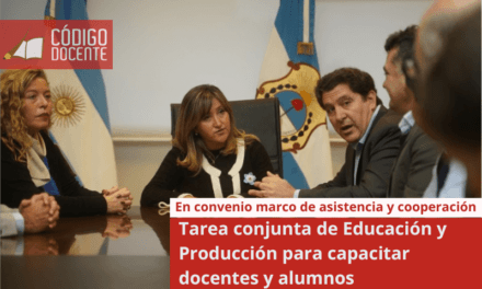 Tarea conjunta de Educación y Producción para capacitar docentes y alumnos