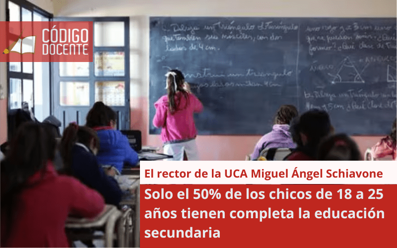 El rector de la UCA advirtió que “solo el 50% de los chicos de 18 a 25 años tienen completa la educación secundaria”