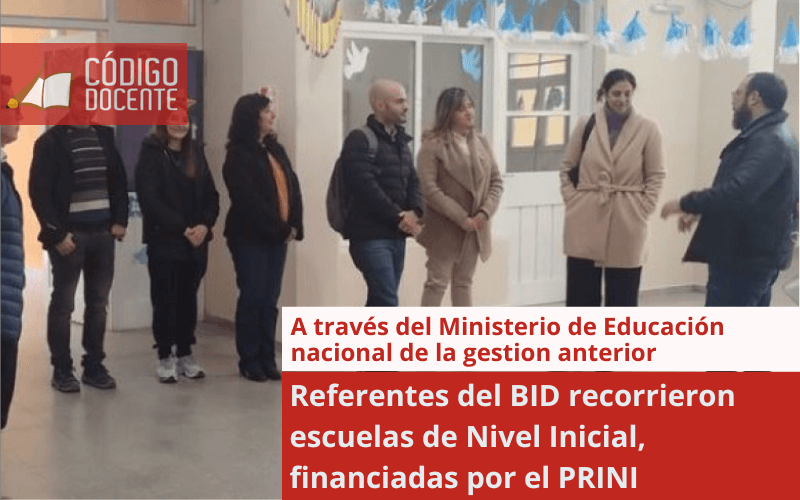 Referentes del BID recorrieron escuelas de Nivel Inicial, financiadas por el PRINI