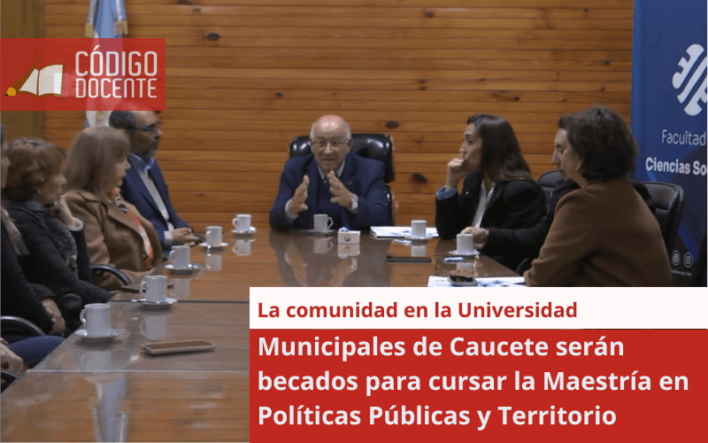 Municipales de Caucete serán becados para cursar la Maestría en Políticas Públicas y Territorio