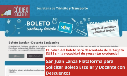 San Juan Lanza Plataforma para Solicitar Boleto Escolar y Docente con Descuentos