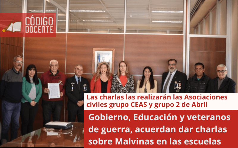 Gobierno, Educación y veteranos de guerra, acuerdan dar charlas sobre Malvinas en las escuelas