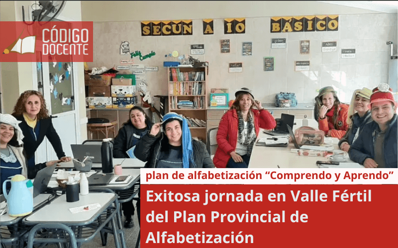 Exitosa jornada en Valle Fértil del Plan Provincial de Alfabetización