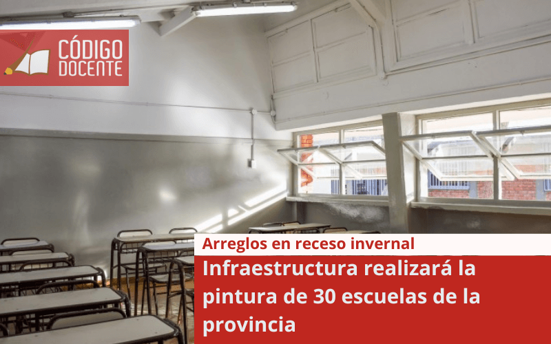 Infraestructura realizará la pintura de 30 escuelas de la provincia