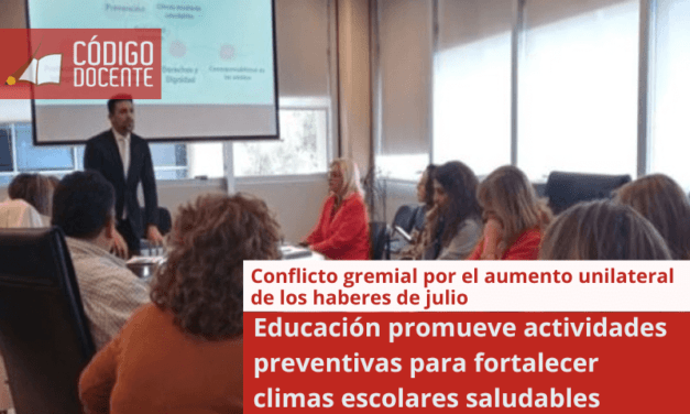 Educación promueve actividades preventivas para fortalecer climas escolares saludables