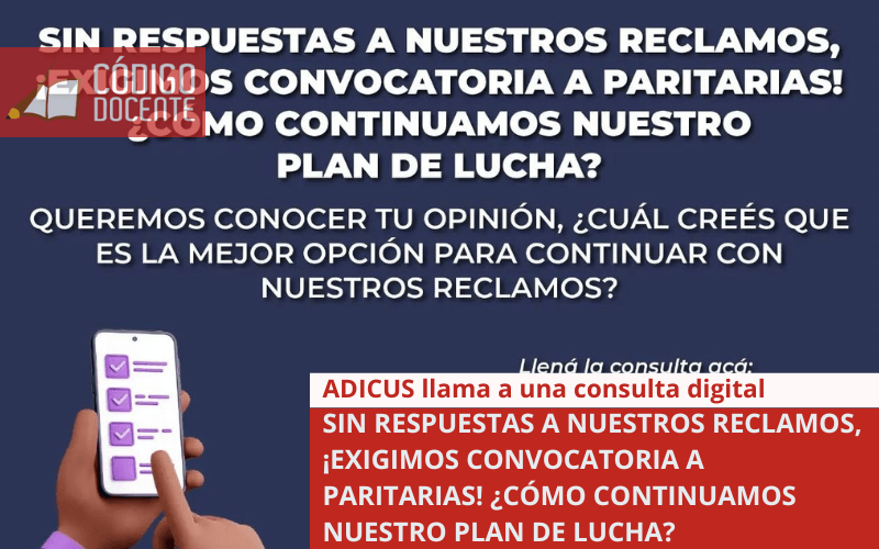 Sin respuestas a nuestros reclamos, ¡exigimos convocatoria a paritarias! ¿cómo continuamos nuestro plan de lucha?