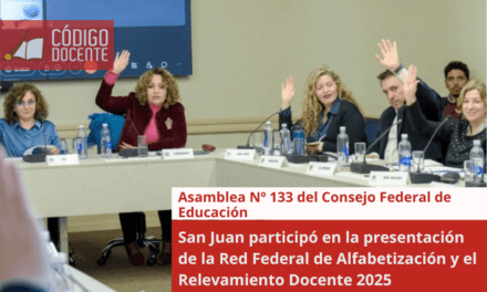 San Juan participó en la presentación de la Red Federal de Alfabetización y el Relevamiento Docente 2025