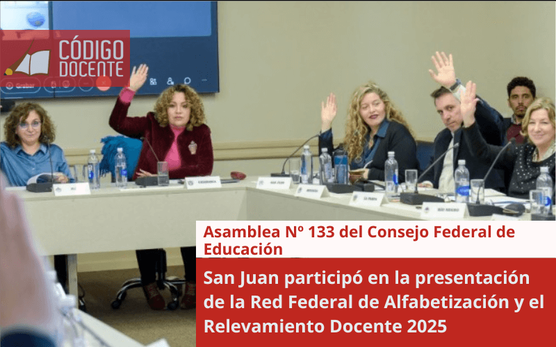 San Juan participó en la presentación de la Red Federal de Alfabetización y el Relevamiento Docente 2025