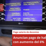 Anuncian pago de haberes con aumento del 6%