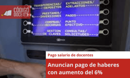 Anuncian pago de haberes con aumento del 6%