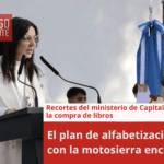 El plan de alfabetización viene con la motosierra encendida