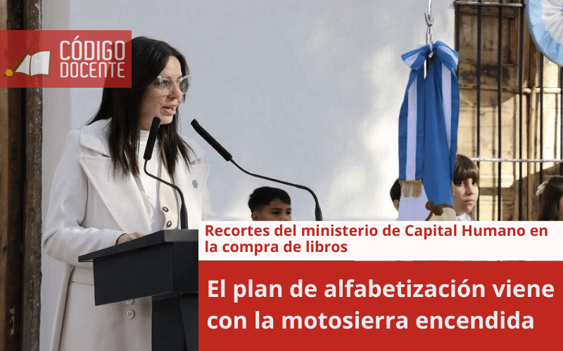 El plan de alfabetización viene con la motosierra encendida