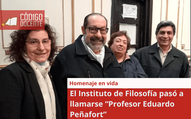 El Instituto de Filosofía pasó a llamarse “Profesor Eduardo Peñafort”