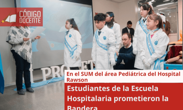 Estudiantes de la Escuela Hospitalaria prometieron la Bandera