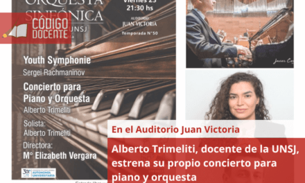 Alberto Trimeliti, docente de la UNSJ, estrena su propio concierto para piano y orquesta