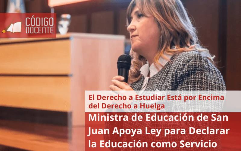 Ministra de Educación de San Juan Apoya Ley para Declarar la Educación como Servicio Estratégico