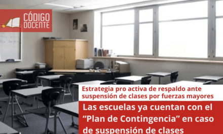 Las escuelas ya cuentan con el “Plan de Contingencia” en caso de suspensión de clases