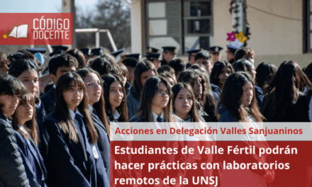 Estudiantes de Valle Fértil podrán hacer prácticas con laboratorios remotos de la UNSJ