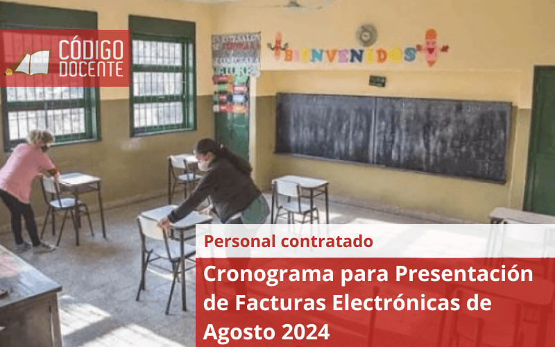 Cronograma para Presentación de Facturas Electrónicas de Agosto 2024