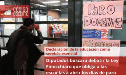 Diputados buscará debatir la Ley Finocchiaro que obliga a las escuelas a abrir los días de paro