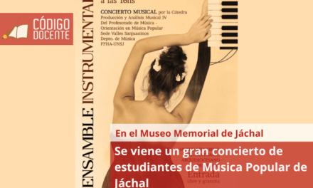 Se viene un gran concierto de estudiantes de Música Popular de Jáchal