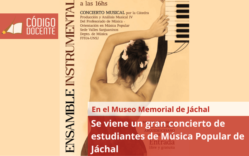 Se viene un gran concierto de estudiantes de Música Popular de Jáchal