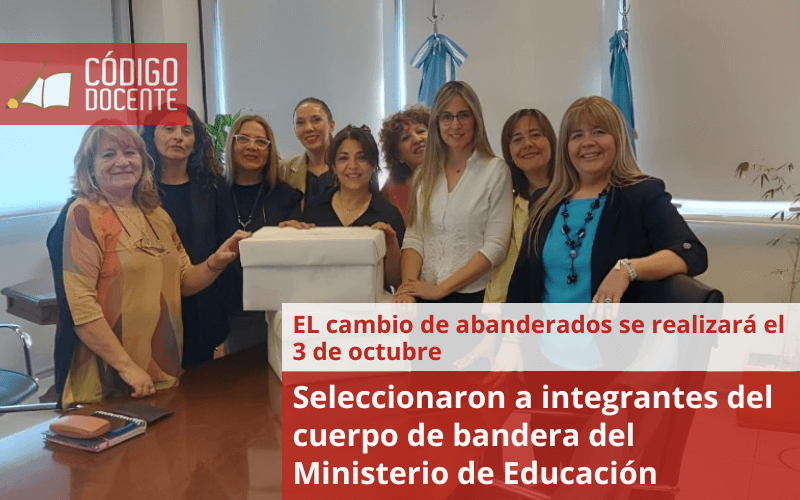 Seleccionaron a integrantes del cuerpo de bandera del Ministerio de Educación