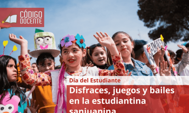 Disfraces, juegos y bailes en la estudiantina sanjuanina