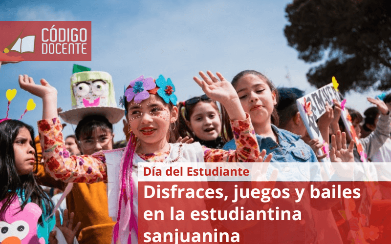 Disfraces, juegos y bailes en la estudiantina sanjuanina