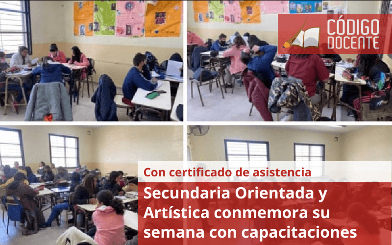 Secundaria Orientada y Artística conmemora su semana con capacitaciones