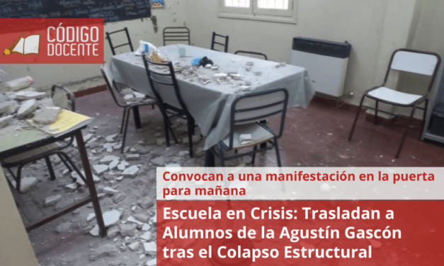 Escuela en Crisis: Trasladan a Alumnos de la Agustín Gascón tras el Colapso Estructural