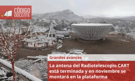 La antena del Radiotelescopio CART está terminada y en noviembre se montará en la plataforma