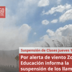 Por alerta de viento Zonda, Educación informa la suspensión de los llamados