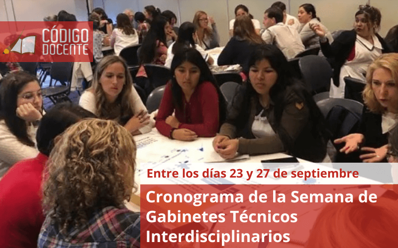 Cronograma de la Semana de Gabinetes Técnicos Interdisciplinarios