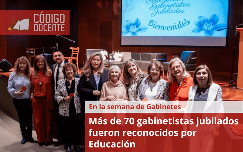 Más de 70 gabinetistas jubilados fueron reconocidos por Educación