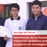 Estudiantes de la Escuela Industrial recibieron premios por proyectos de investigación