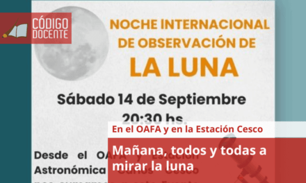 Mañana, todos y todas a mirar la luna