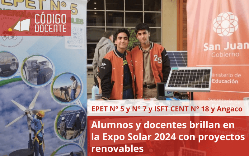 Alumnos y docentes brillan en la Expo Solar 2024 con proyectos renovables