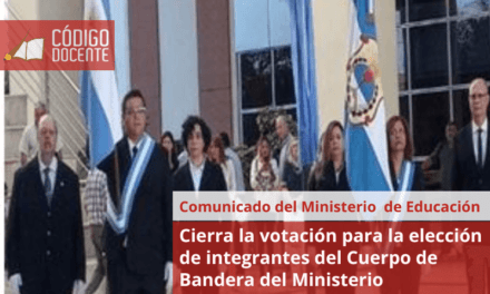 Cierra la votación para la elección de integrantes del Cuerpo de Bandera del Ministerio