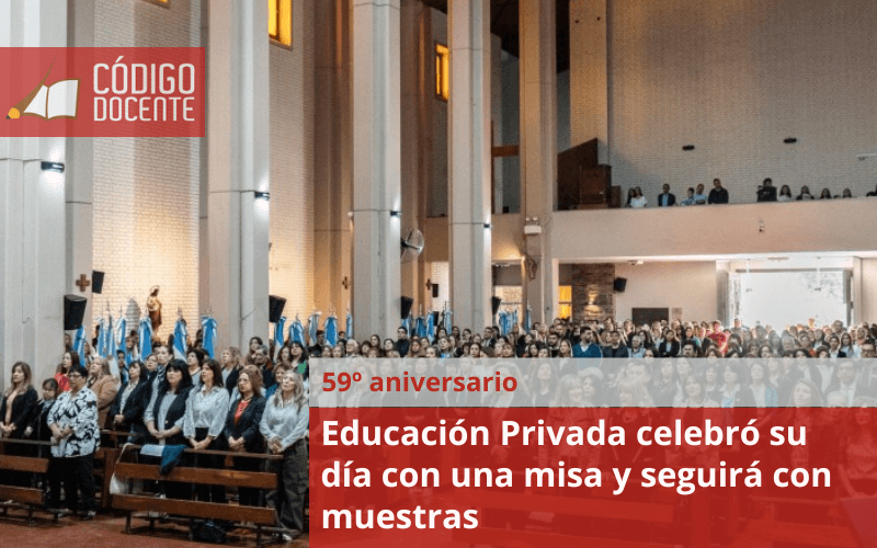 Educación Privada celebró su día con una misa y seguirá con muestras