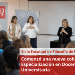 Comenzó una nueva cohorte en Especialización en Docencia Universitaria